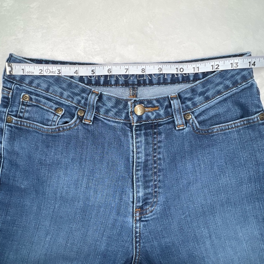 Boston Proper Paris Fit Jeans Dark Wash 8 Short Straight Leg DK Wash 8S - Picture 11 of 14